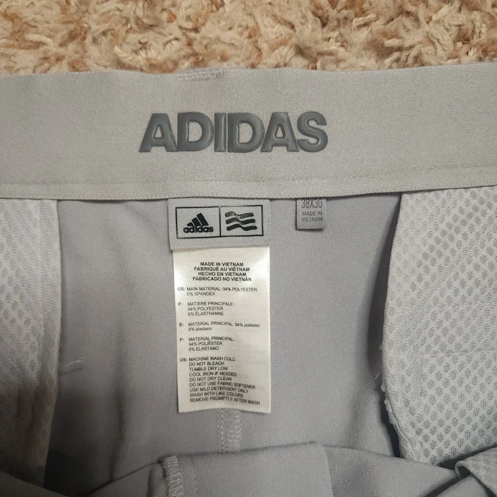 Adidas Golf Pants Mens‎ 38x30 Gray Ultimate365 Stretch Straight Leg Athletic